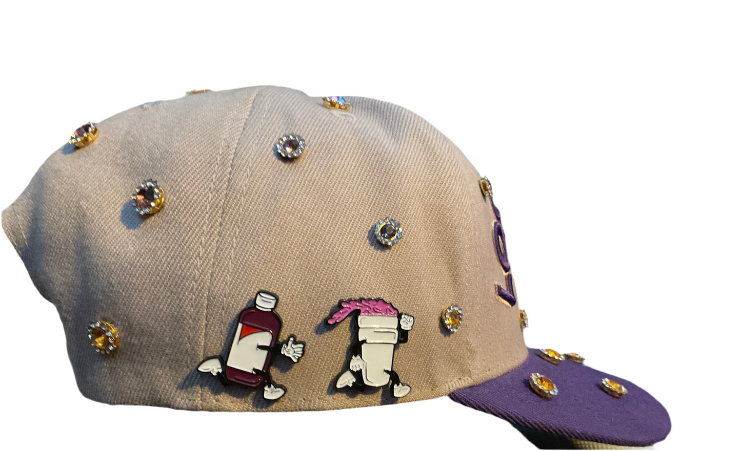 Studded “Lakers” Hat with 2 Pins